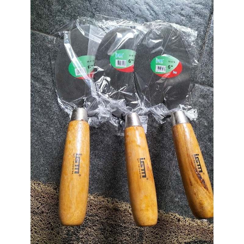 Cetok Oval Igm 6 Inch / Sendok Semen gagang kayu 6 inch / Merk Igm