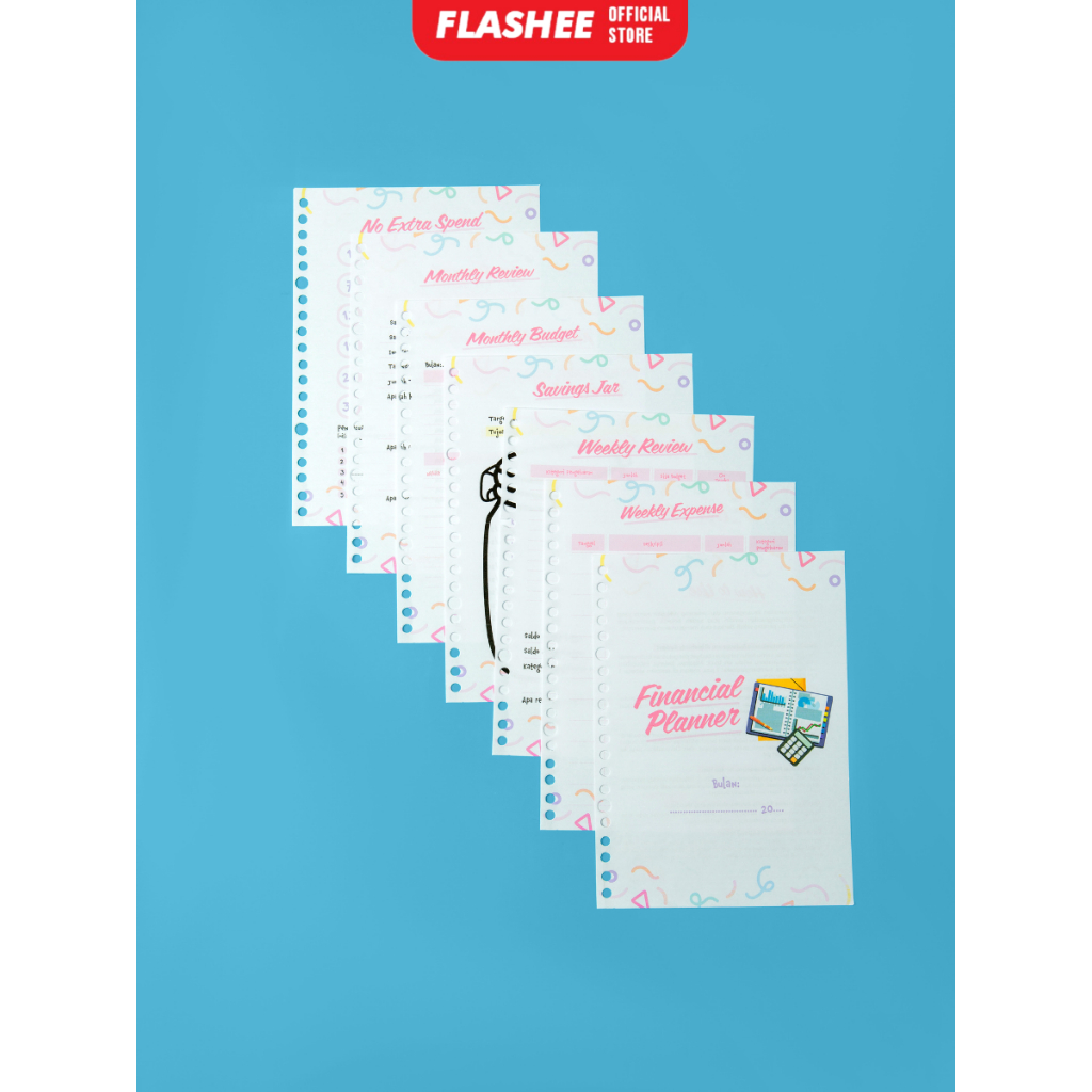 

Flashee Loose Leaf Rencana Keuangan A5 B5 Isi Binder Keuangan A5 B5 Financial Planner A5 B5 A6