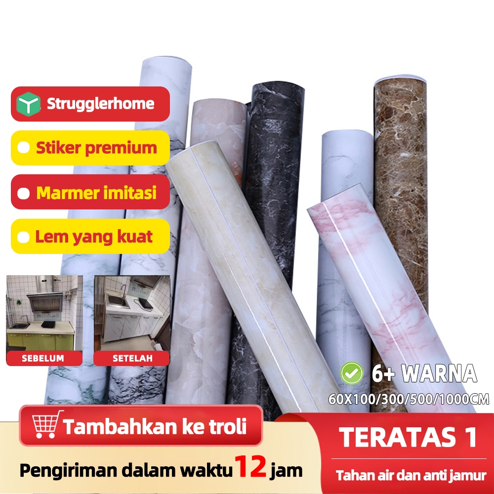 【strugglerhome】stiker anti air dan minyak stiker wallpaper dapur stiker dapur anti minyak