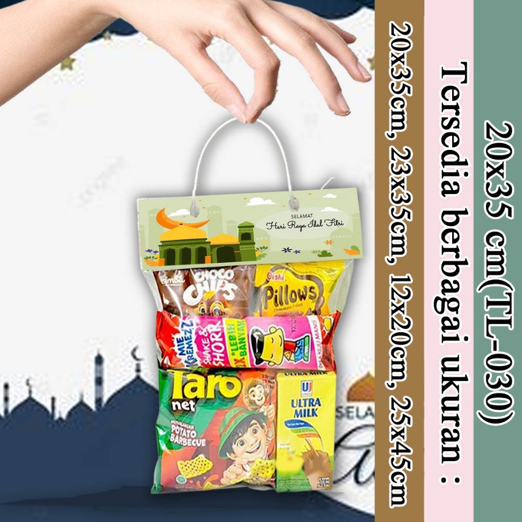 

COD TAS SNACK MURAH 20x35TL030 - TAS HAMPERS LEBARAN / HARI RAYA / IDUL FITRI TAS KADO HADIAH PESTA TAS SOUVENIR TERIMA KASIH TAS PLASTIK