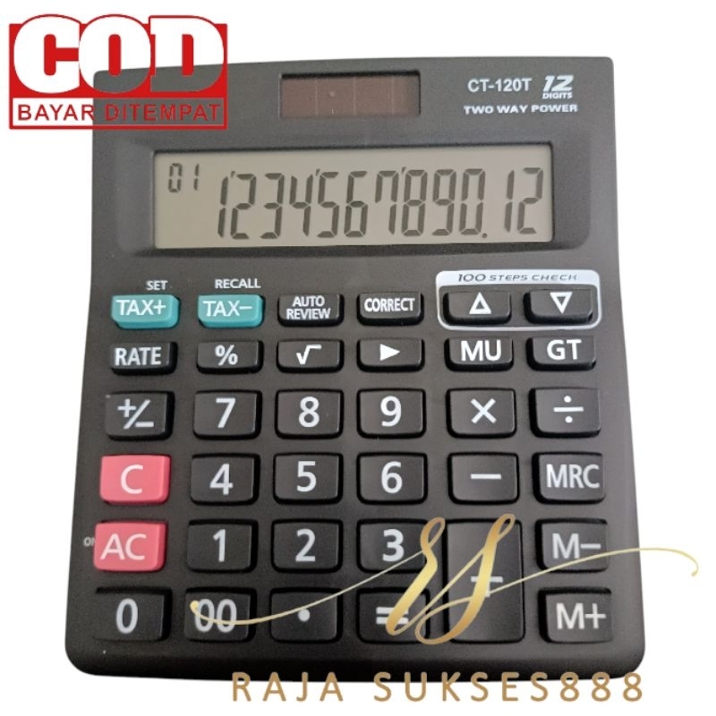 Kalkulator SDC-120 T 12 Digit Murah KALKULATOR 120T CALCULATOR KINCIZEN CT
