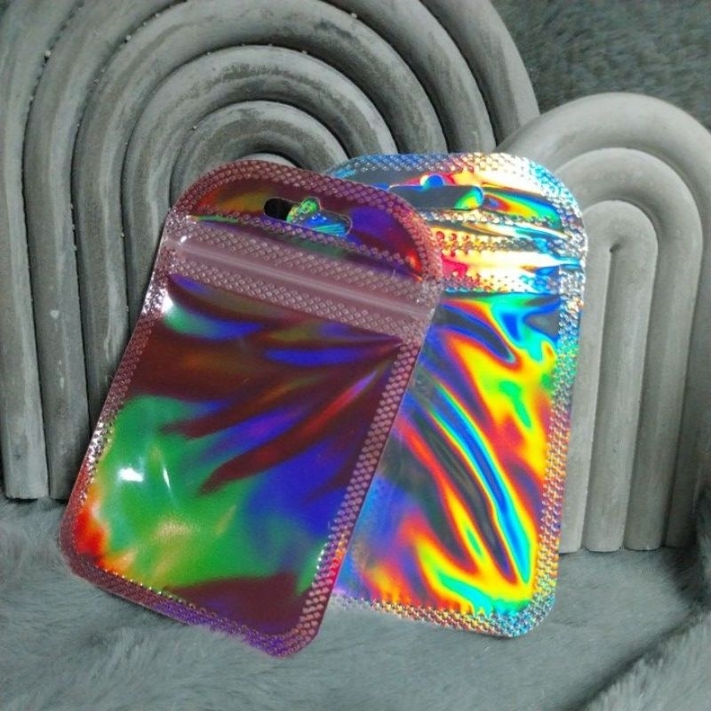 Ziplock Hologram Kotak / Kombinasi / pop