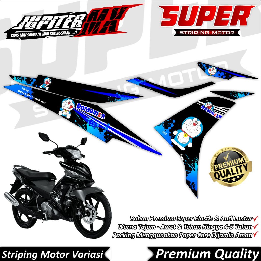 Stiker MX 135 New Anti Luntur keren Striping Jupiter MX New Striping Yamaha Jupiter MX 135 New Dorae