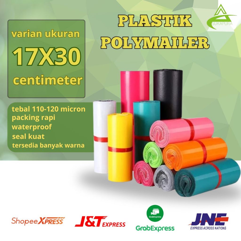 

PLASTIK POLYMAILER 17x30 Kantong Tebal Premium Online Shop Packing Baju/KEMASAN 100 Pcs Hitam SILVER TERMURAH