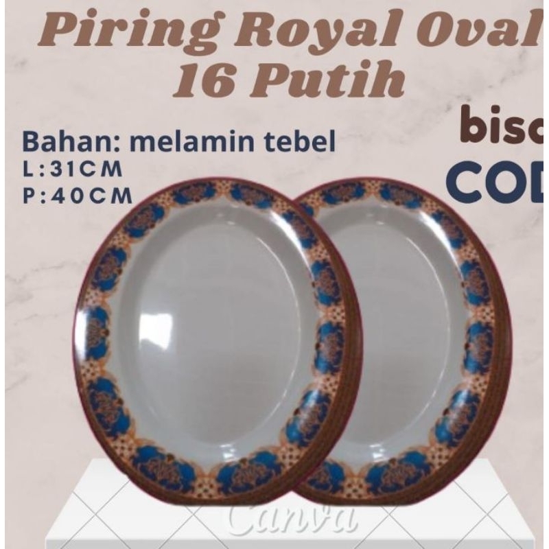 Piring melamin beling melamin putih piring oval tebel piring melamin bender oval bukan piring stenli