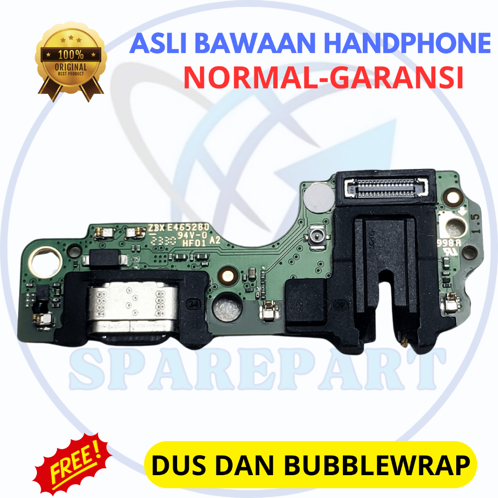 Board papan konektor cas hp infinix hot 30i - asli original copotan cabutan bawaan