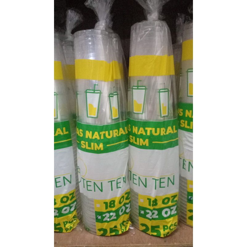 Slim cup 22oz  isi 25pcs/slop