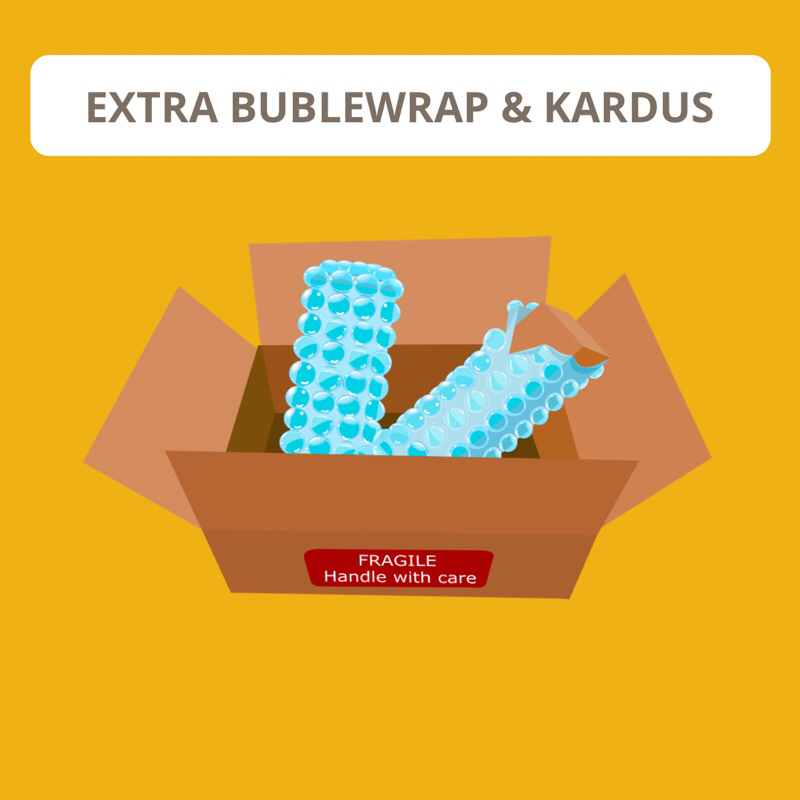 

Extra bubblewrap & Kardus