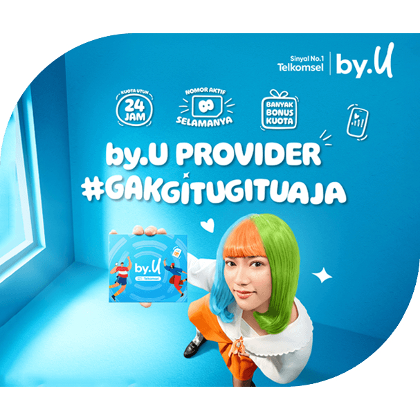 Jual Kartu Perdana By.U Kuota 7GB Masa Aktif Selamanya