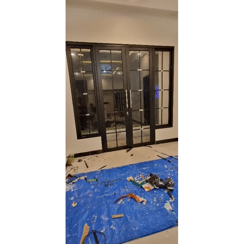 kusen pintu Alumunium motif ornamen