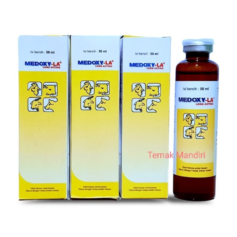 MEDOXY LA 50ml Antibiotik Sapi kambing domba ayam unggas