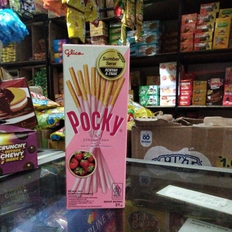 

POCKY STRAWBERRY 21GR( ISI 1PCS)