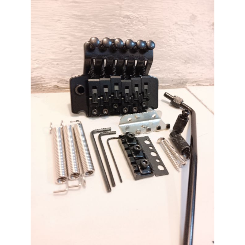 Tremolo Gitar Updown Floydrose Licensed Set Black Guitar Tremolo