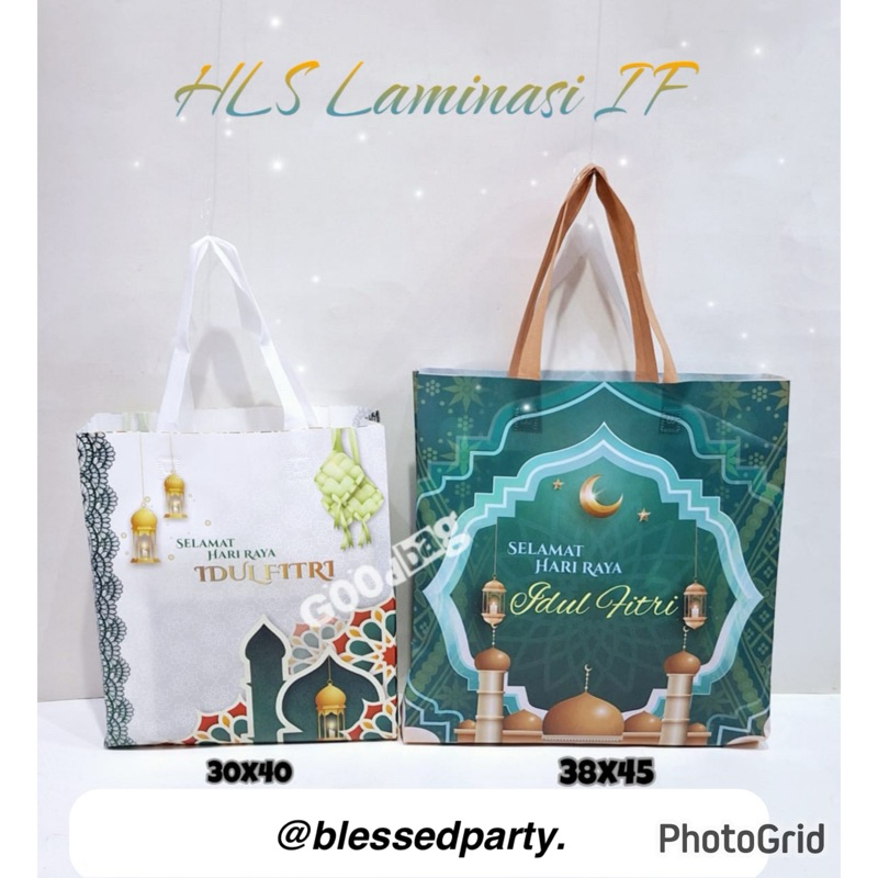 

(HABIS) 12pcs HLS Laminasi Paperbag Hampers Idul Fitri Lebaran Goodiebag Kantong Hari Raya