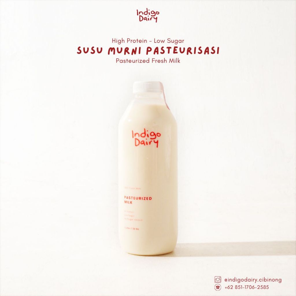 

Susu Murni Pasteurisasi Indigo Dairy 1L