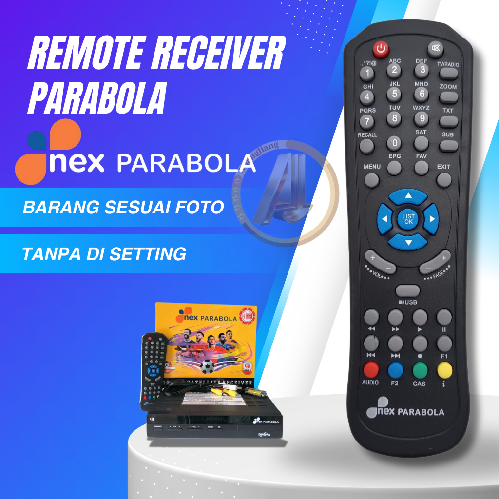 REMOT REMOTE RECEIVER NEX PARABOLA / MATRIX GARUDA / BURGERS S2 MINI /NexParabola Kuning Dangdut