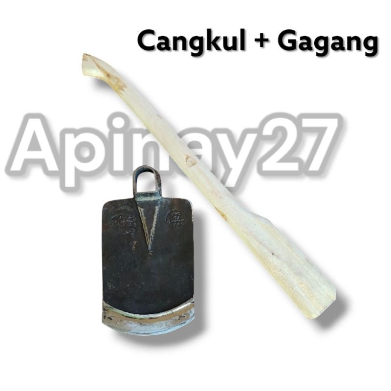 Cangkul Crocodile Sambung Wojo Anti Lengket Sepuhan Tua - Cangkul Sawah Super Tajam