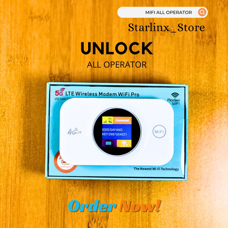 Modem Wifi Mifi Portable 2100 mAh Bisa Semua Kartu 4G LTE Cat4 150 Mbps 2.4GHz Untuk PC Ponsel Lapto