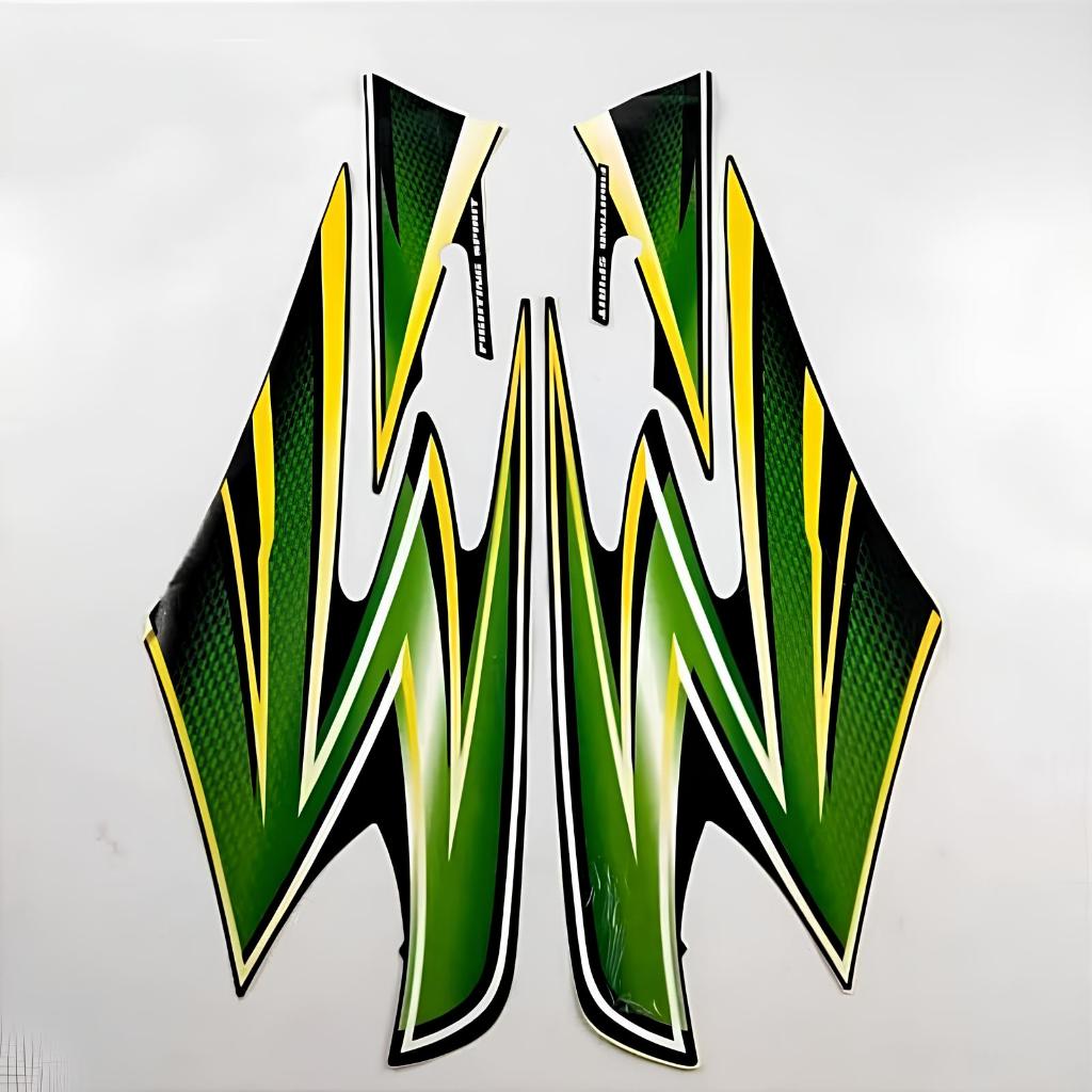stiker striping yamaha rx king 2003 hijau lis body standar berkualitas original