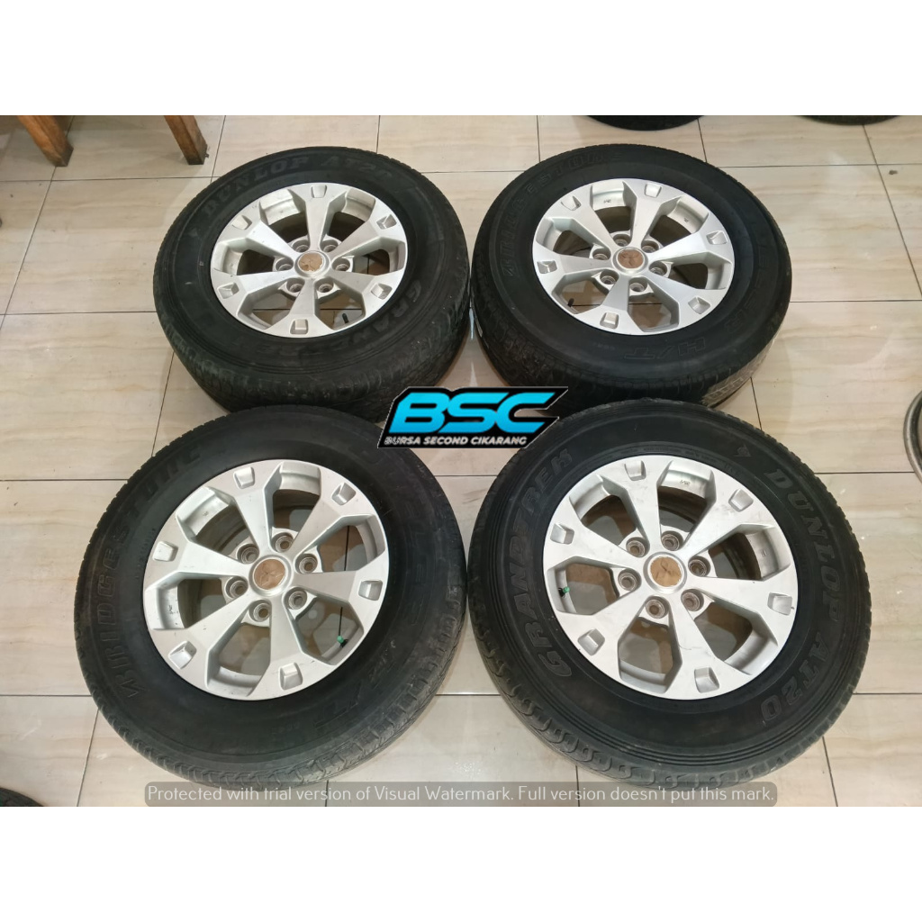 Velg Mobil Second Murah R17 Ori Copotan Pajero Dakar Pcd 6x139 Plus Ban Bonus 265/65 Ring 17 Pelek R