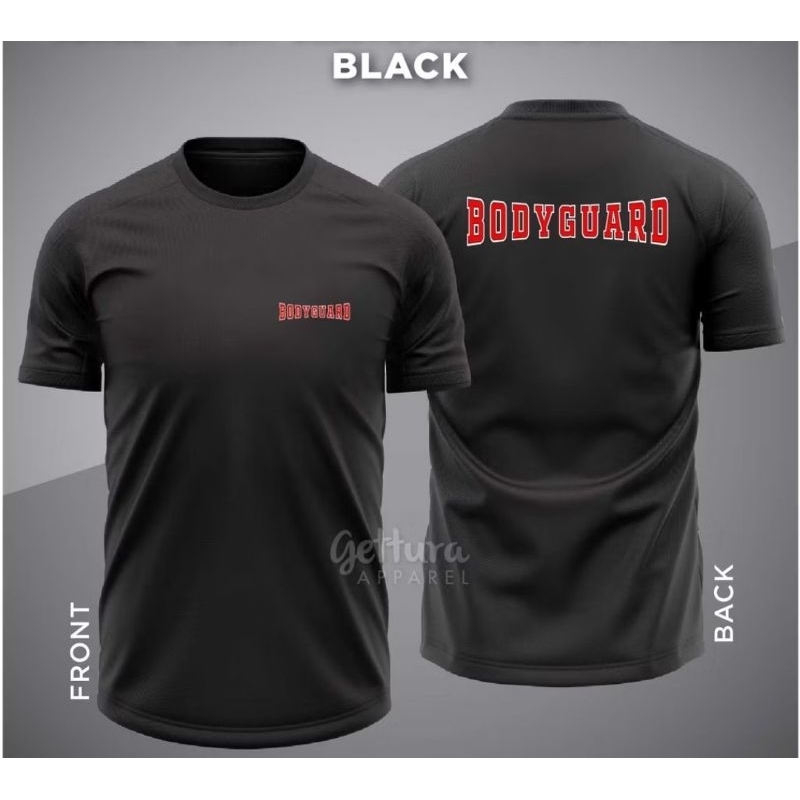 KAOS BODYGUARD TULISAN MERAH SIMPEL