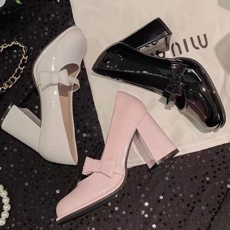 Sepatu High Heels Wanita Model Chunky