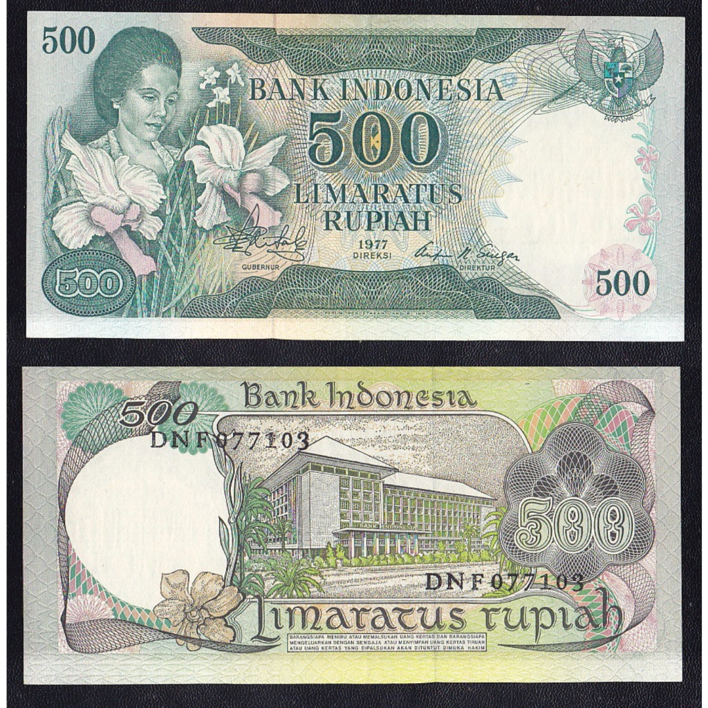 Uang kuno 500 rupiah tahun 1977 Ibu Konde