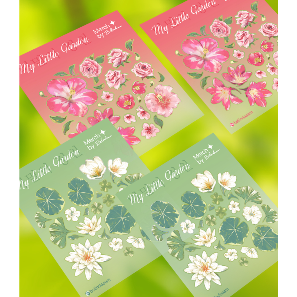 

My Little Garden Deco Sticker UV illustrated by Belindaaam