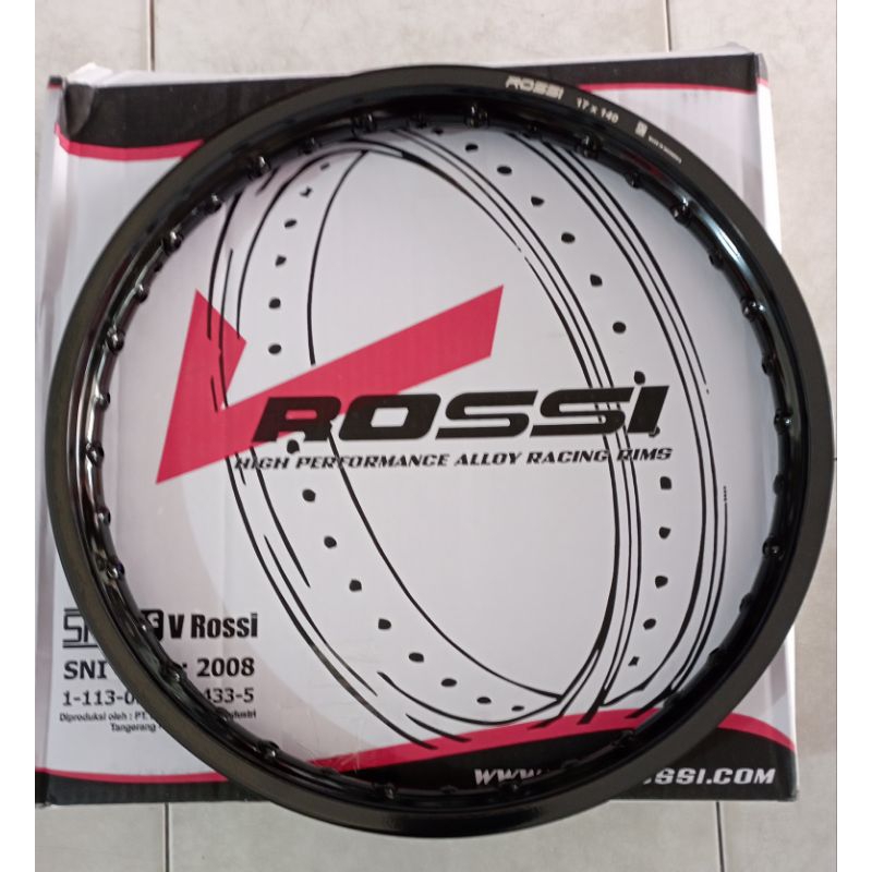 Lingkar 17 140 Vrossi hitam kilat Veleg Motor Velg original V rossi