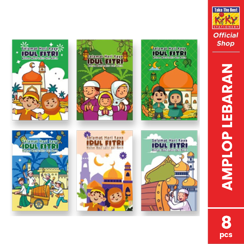 

KIKY Amplop Lebaran Kecil Model Buka Samping 8 Amplop