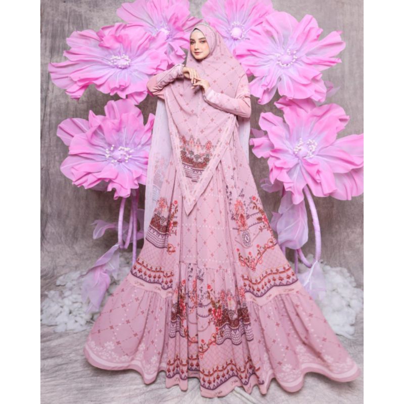 SALE#ZULAIKHA GAMIS SYAR'I PRINTING BRANDED BY HUMAIRA