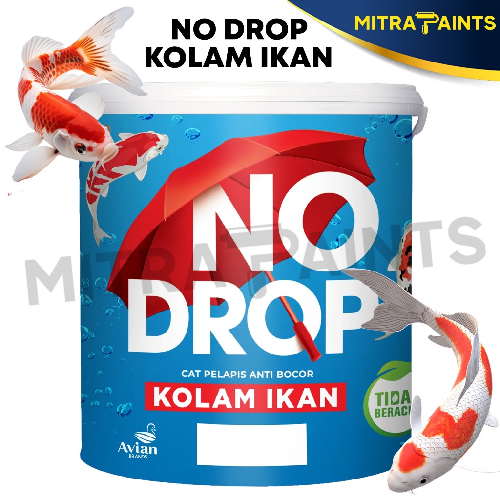 Promo No Drop Kolam Ikan / Cat Kolam Ikan Praktis Anti Bocor / Tanpa Campuran Semen