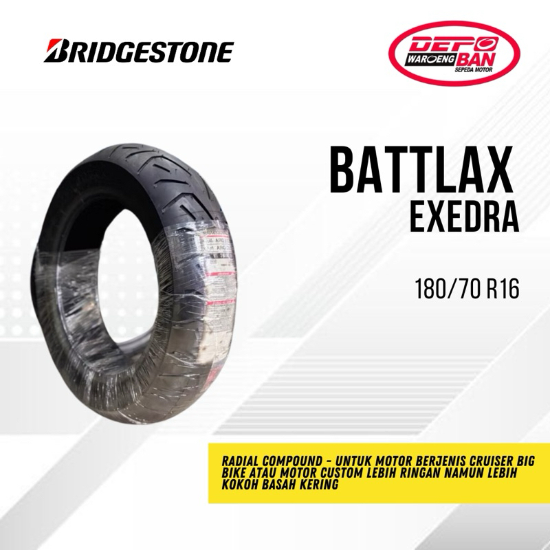 BAN TUBELESS EXEDRA 180/70 R16 BATTLAX [ ORIGINAL NEW ]
