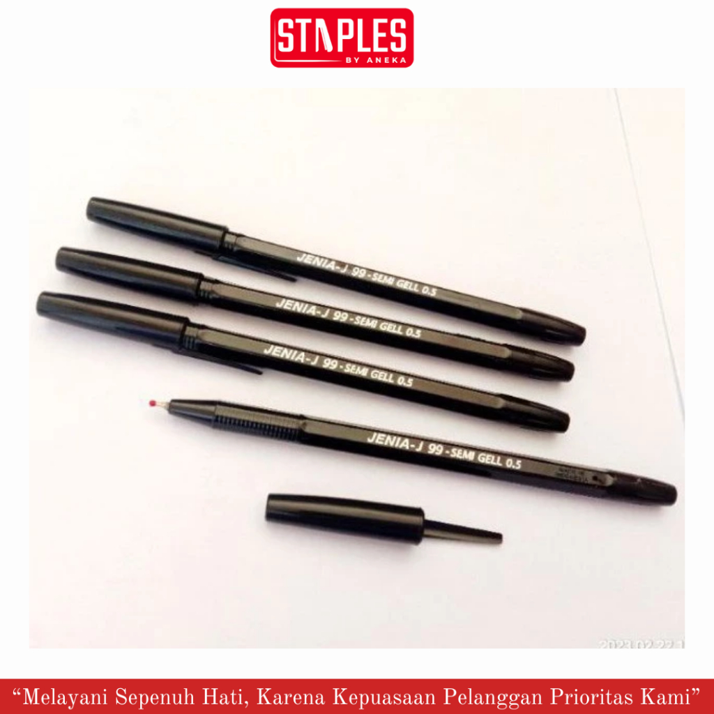 

Pulpen Semi Gell 0.5 Jenia / Pena Jenia / Pena Hitam (PCS)