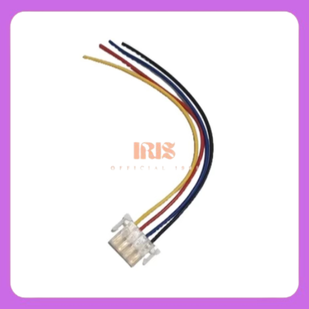 {IRIS} SOC4 - Socket Soket Saklar Kabel Lampu Dim On Off Motor 4 Pin Untuk Motor Beat Fi Injeksi Var