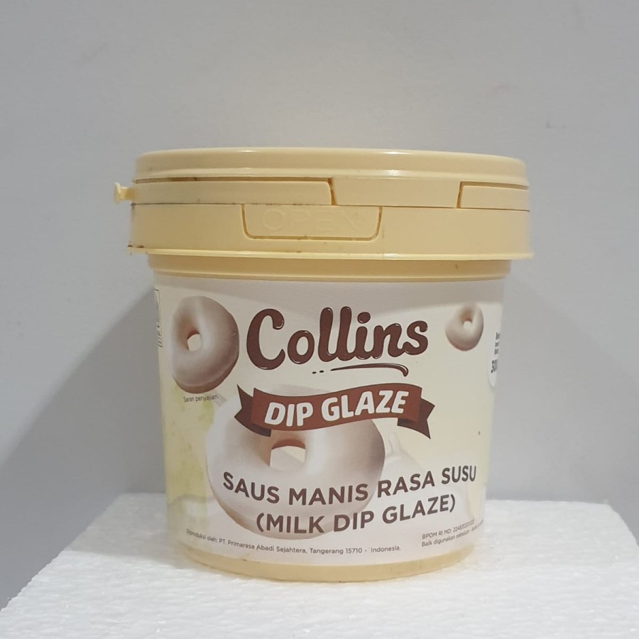 

COLLINS Dip Glaze Rasa MILK 300gr Topping Donat Toping Roti Bakar Olesan Martabak Pisang Nugget Kue Cookies Susu Bahan Kreasi Makanan Manis Original Murah Enak Creamy Malang Jatim