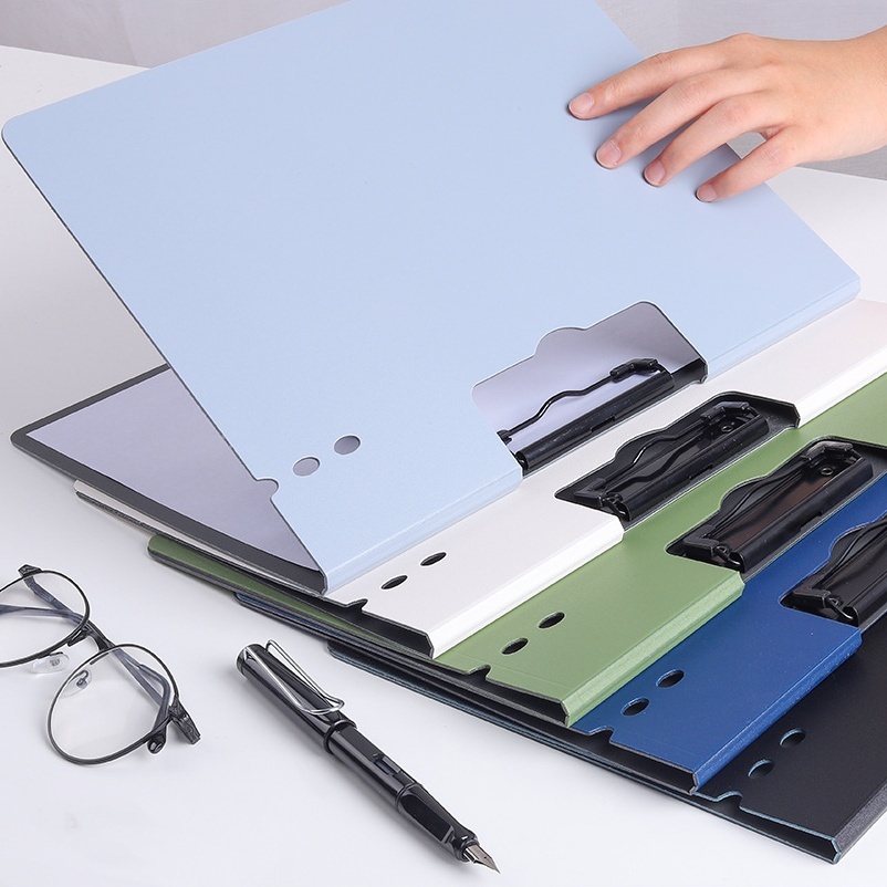 

Folder papan sirkuit A4 klip papan ujian folder alas tulis dengan penutup