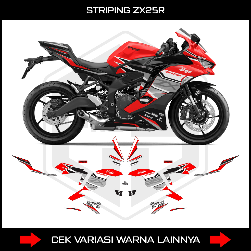 STRIPING NINJA ZX25R / DECAL STICKER KAWASAKI NINJA ZX 25R