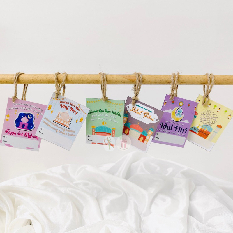 

[1PACK-40pcs] hang tag Idul Fitri; hang tag Lebaran; hang tag Hampers; hang tag Souvenir; hang tag Kado; hang tag Parcel