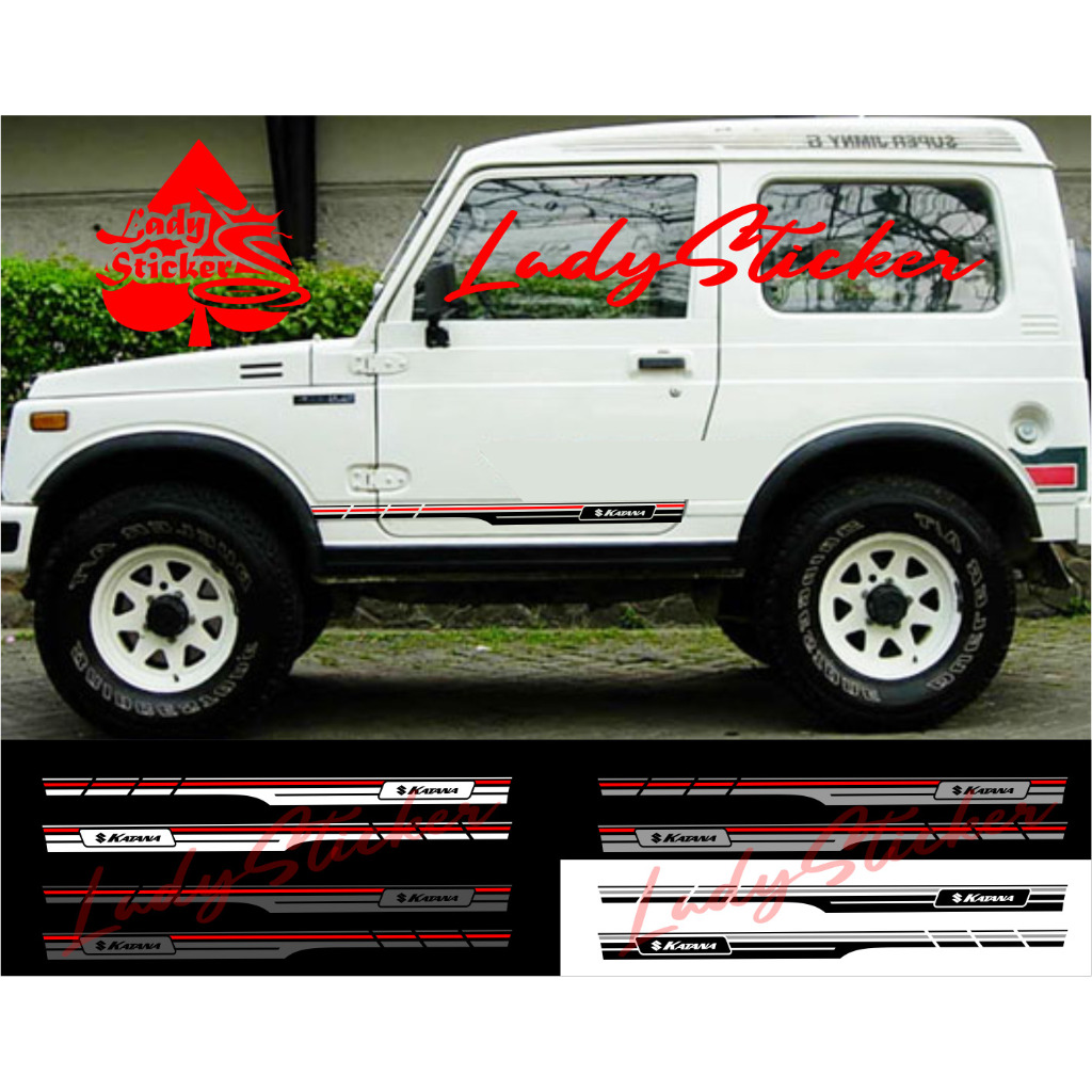 Sticker stiker mobil KATANA cutting sticker mobil suzuki katana