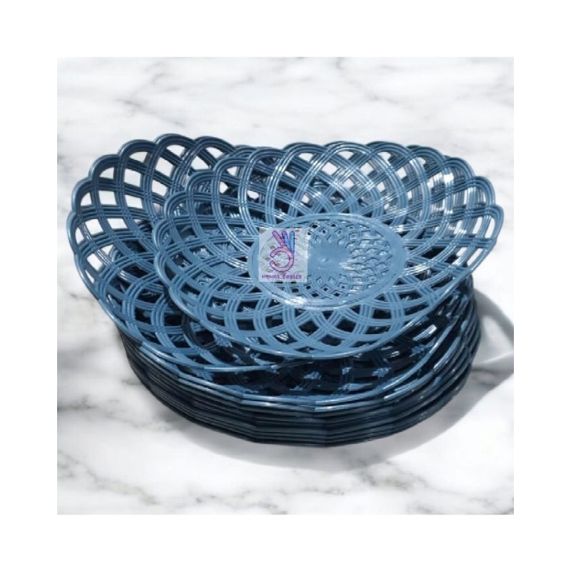 Piring Rotan JUMBO / Piring Buah Plastik / Piring Rotan Serbaguna