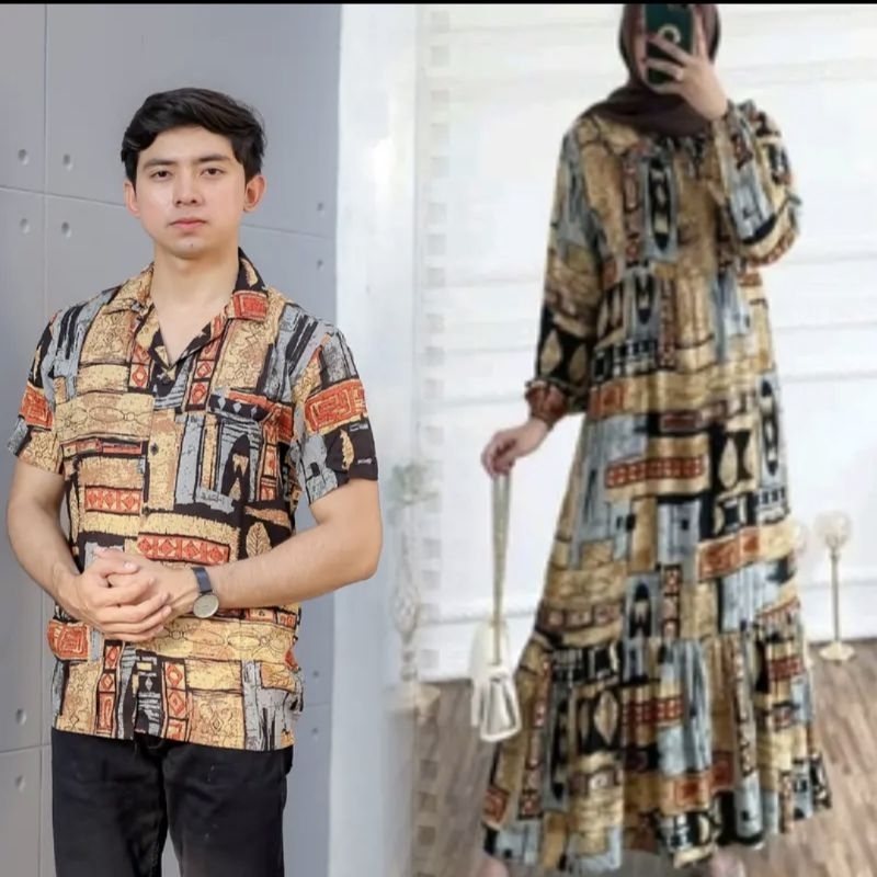 Sarimbit Fashion Capeul Cowok Cewek Dewasa Terbaru Kekinian Gamis Couple Suami Istri Kondangan Viral