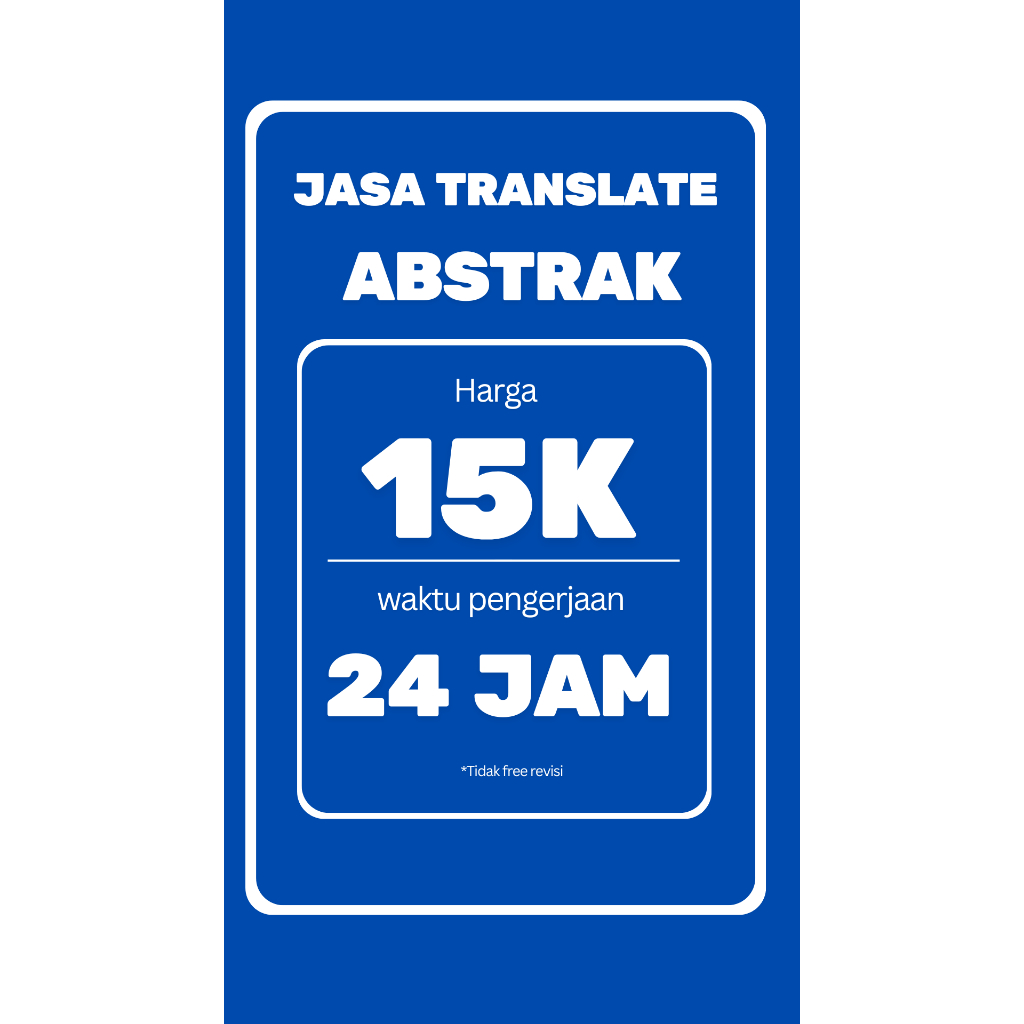jasa translate abstrak skripsi tesis