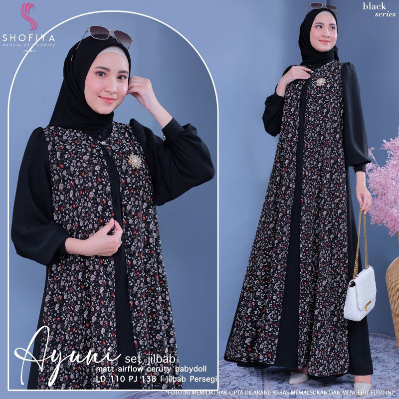 (NEW)GAMIS SET WANITA OOTD FASHION//GAMIS SET AYUNI - AYUNDA#2/SET BY SHOFIYA 2