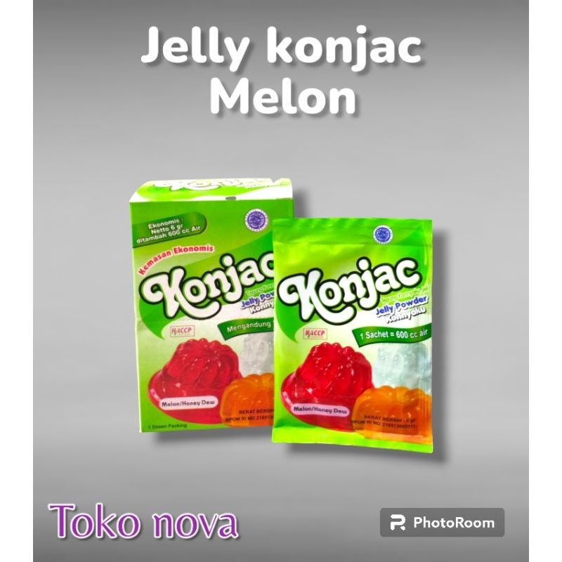 

JELLY KONJAC RASA MELON KEMASAN 6GR@12PCS