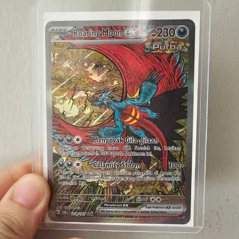 Pokemon TCG Indonesia - Roaring Moon EX SAR - 218/187 - Festival Terastal EX (SV8a)