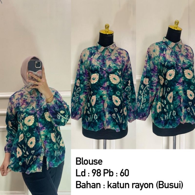 blouse sasirangan
