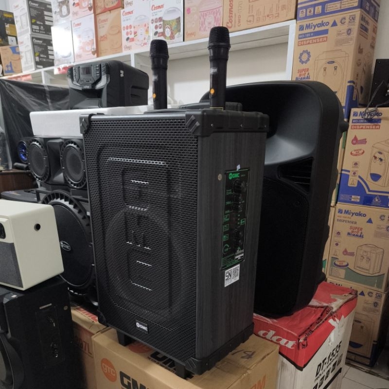 Speaker Portable 12" GMC 883H 2 Mic Wireless Original