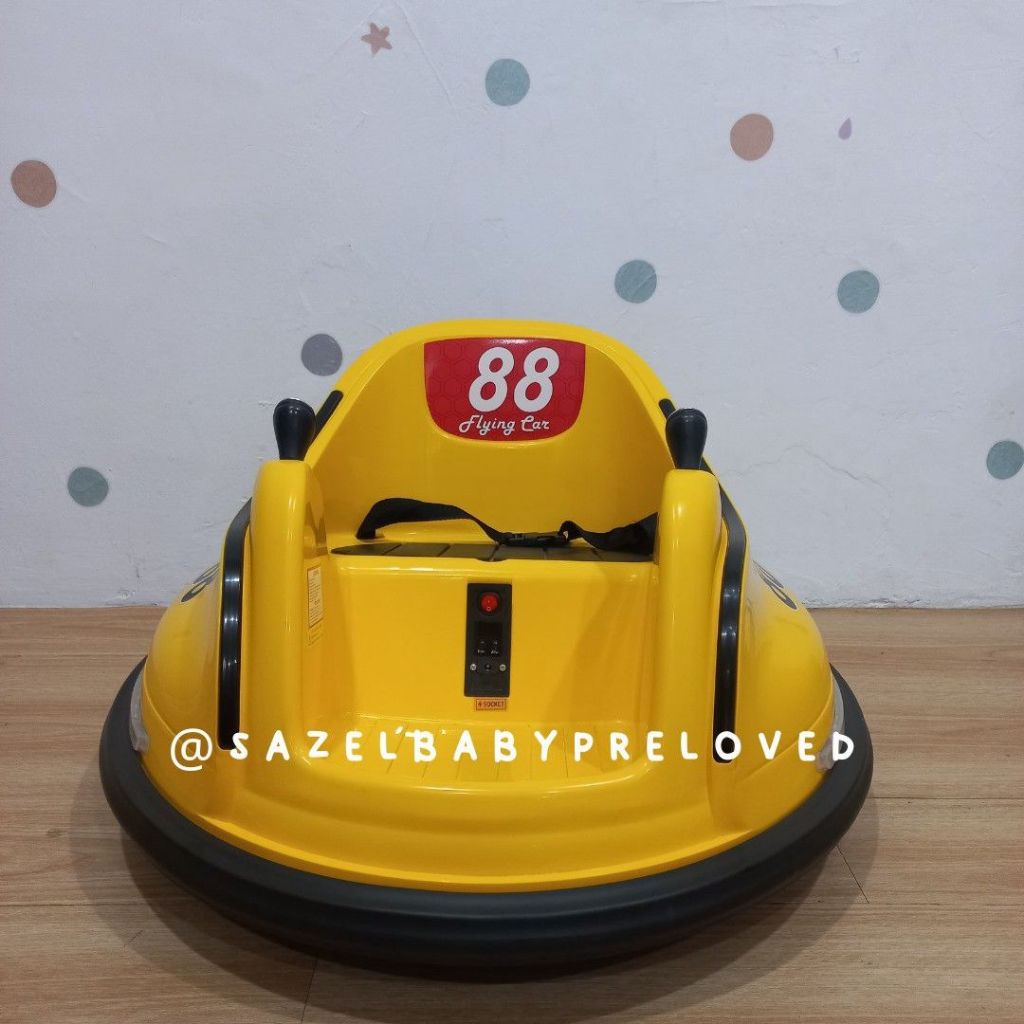 [JUAL PRELOVED] Mobil Aki Anak Mini Bumpercar Kuning