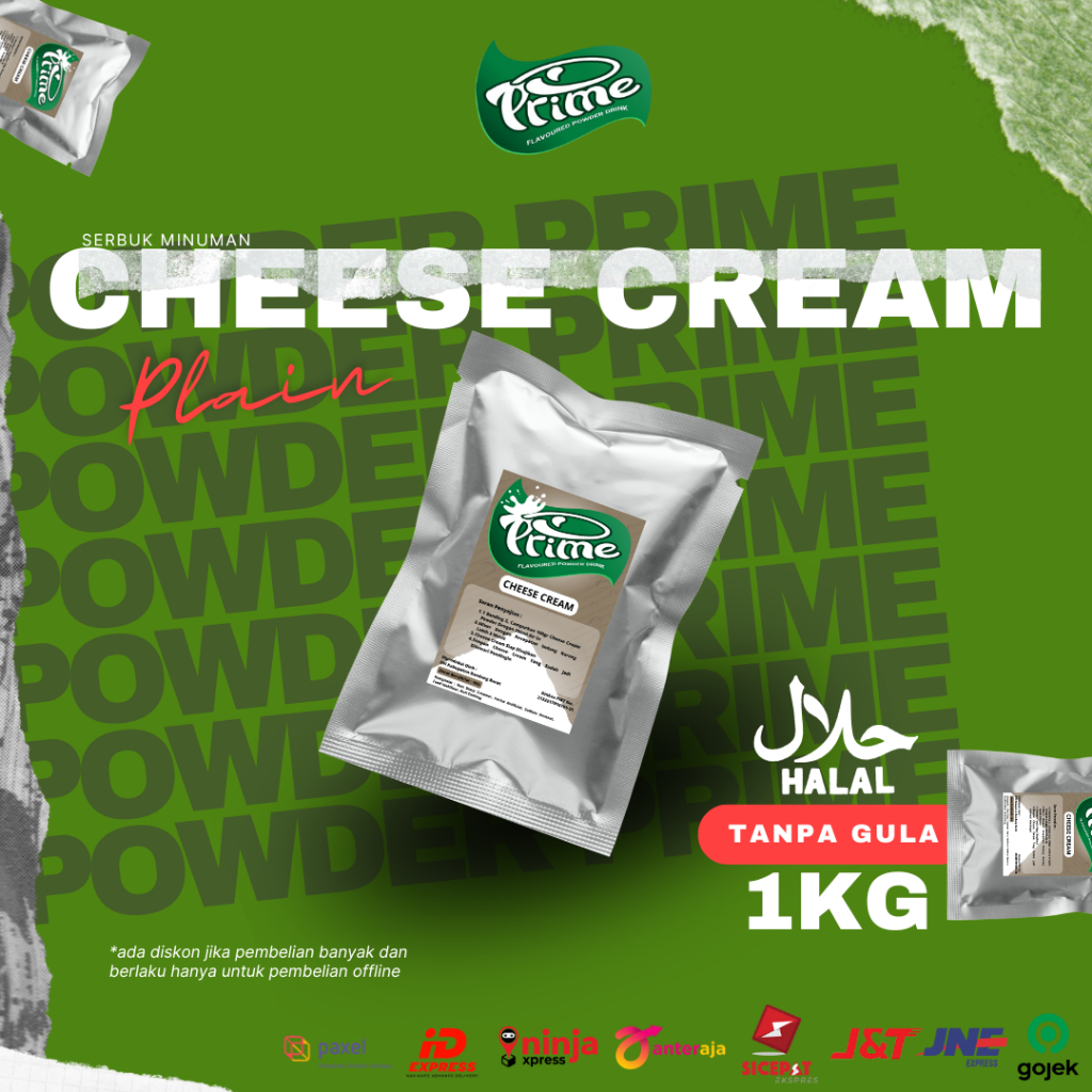 

Powder Topping Prime Cheese Cream / Bubuk Bahan Topping Cheese Cream 1kg